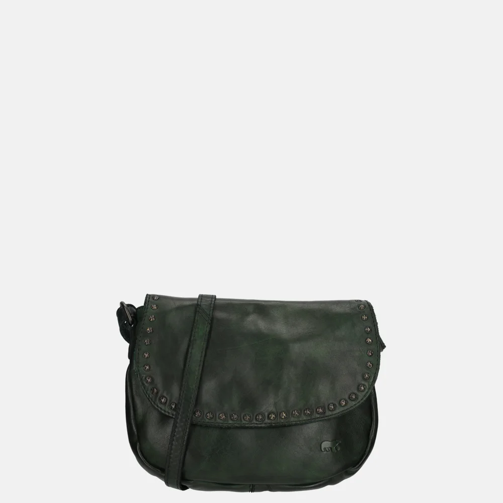 Bear Design crossbody tas studs green